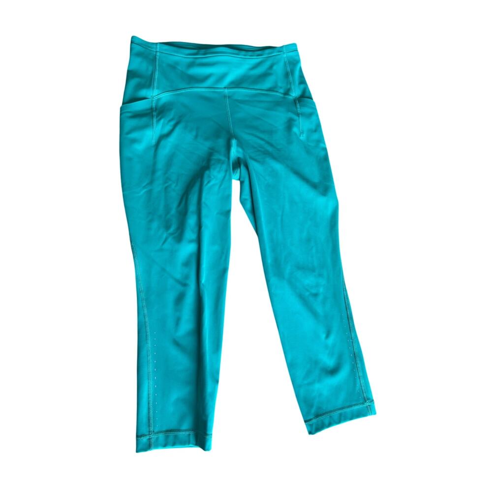 Lululemon Swift Speed High Rise Crop 21" Size 10 EUC - Kelly Green